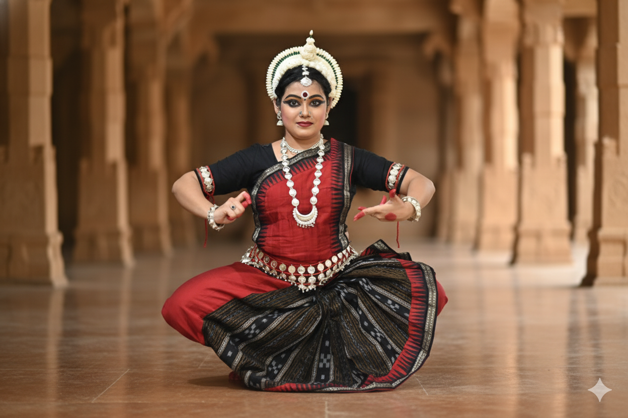 Odissi performance portrait