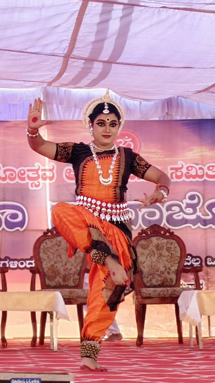 Odissi choreography pose for workshop and collaboration sessions